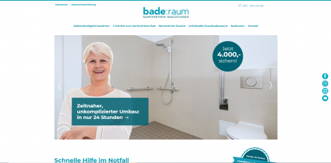 Komfort trifft Ästhetik: bade:raum sorgt für Sicherheit im Bad in Nürnberg