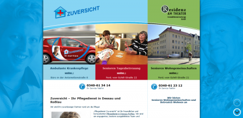 Individuelle Senioren-Gemeinschaften – Ambulante Krankenpflege ZUVERSICHT GmbH in Dessau-Roßlau in Dessau