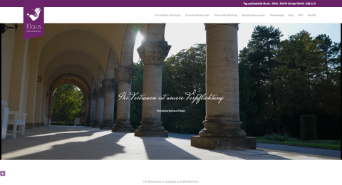 Das Bestattungshaus Klaus in Weißenfels in Leipzig