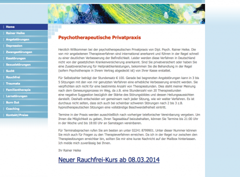 Psychotherapeutische Privatpraxis Dipl. Psych. Rainer Heike in Troisdorf in Troisdorf