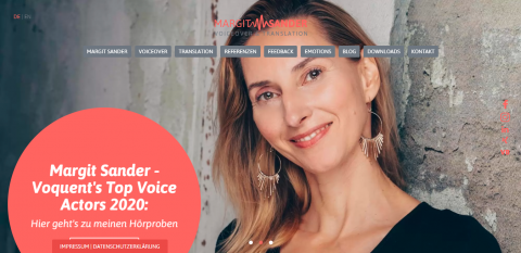 Eine Stimme, viele Rollen: Sprecherin Margit Sander in Hamburg