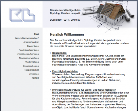 Bausachverständigenbüro Dipl.-Ing. Karsten Leupold in Düsseldorf: Ihre Kompetenz für Neubauüberwachung und Bauabnahmen in Düsseldorf