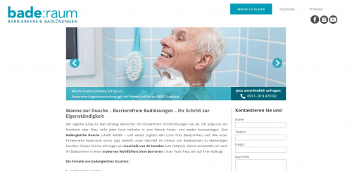 Firmenprofil von: Bodengleiche Dusche – die alters- und behindertengerechte Alternative zur Badewanne