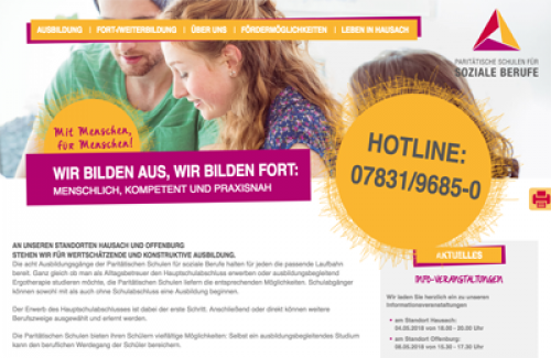 Firmenprofil von: Paritätische Schulen für soziale Berufe in Hausach