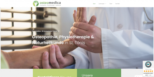 Firmenprofil von: Physiotherapie in Tönisvorst: Ihr Weg zu besserer Gesundheit bei Osteomedica
