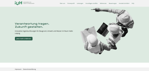 Firmenprofil von: Experten für Hydrogeologie: Ingenieurbüro für Umwelt- und Hydrogeologie GmbH in Halle (Saale)