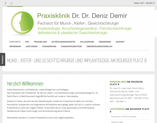 Firmenprofil von: Praxisklinik für Kieferchirurgie Dr. Dr. Deniz Demir in Bad Kreuznach