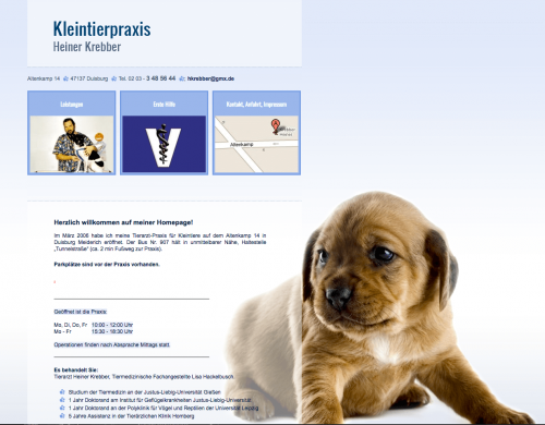 Firmenprofil von: Blutchemie direkt vor Ort: Tierarztpraxis Krebber in Duisburg
